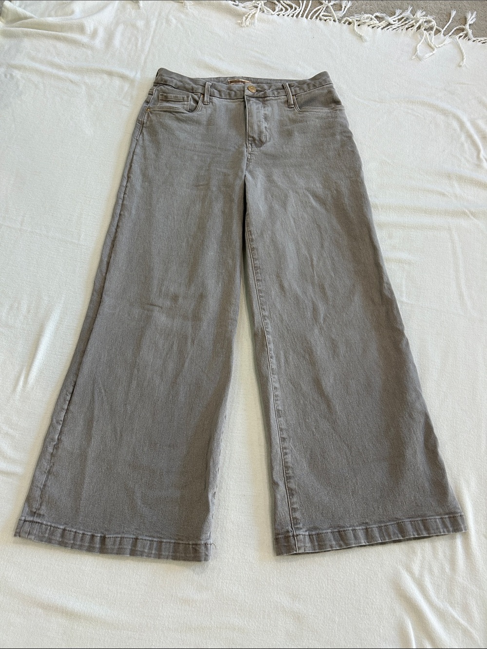 Kut from the Kloth Wide-Leg Gray Flare Jeans